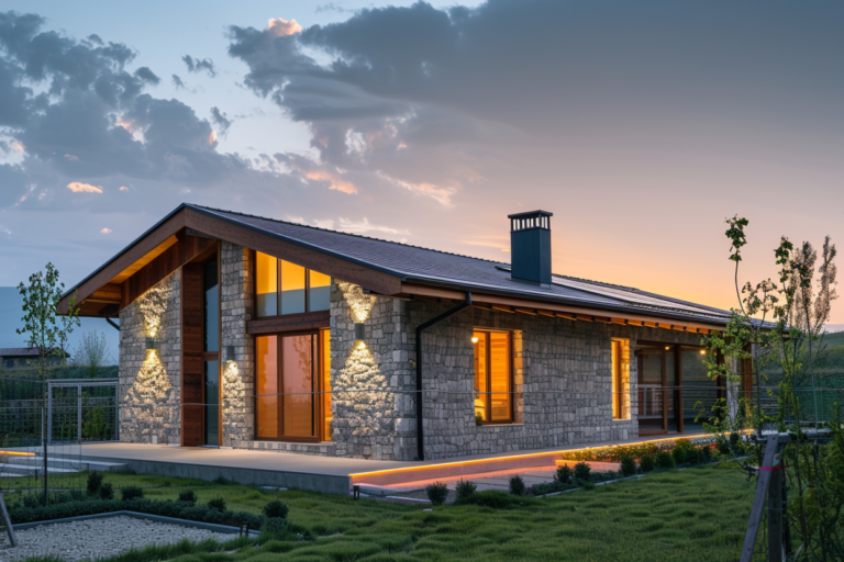 Dom zeroenergetyczny w stylu rustykalnym