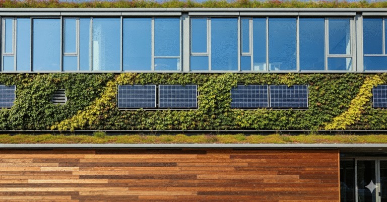 Obraz pokazujący ekologiczne materiały budowlane